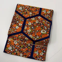 袋帯 正絹 唐織 亀甲 美しい花草鳥 袷 着物 MA-5570