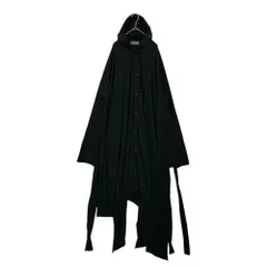 YOHJI YAMAMOTO POUR HOMME(ヨウジヤマモトプールオム) 24SS TIED UP RAGLAN HOOD CARDIGAN リボン ラグラン フード カーディガン HS-T75-382 3(L程度) ブラックのサムネイル