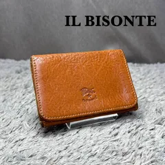 IL BISONTE イルビゾンテ 本革 レザー 名刺入れ カードケース ブラウンのサムネイル