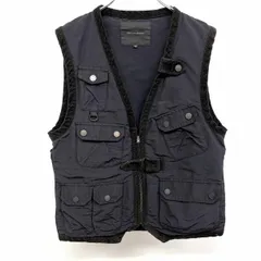 【中古】[印象B] GREEN LABEL RELAXING UNITED ARROWS フィッシングベスト / カメラマンベスト / ジャケット メンズ M ダークヘザーネイビー 綿×ナイロン 前身頃に裏地付き ジップアップ 無地 内ポケット×１のサムネイル