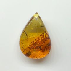 超大粒7cm・K18】天然琥珀 アンバー ペンダントトップ 全面グリッター