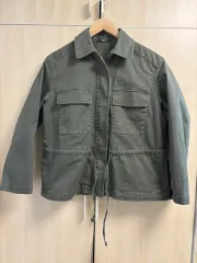 UNIQLO U レディース コットン ブレンド ドローストリング ジャケット M