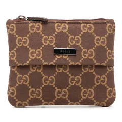 グッチ GGキャンバス ポーチ 小物入れ 030 1676 1705 ブラウン キャンバス レディース GUCCI【1-0261977】