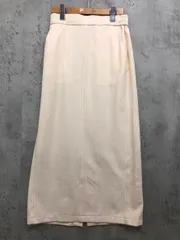 green label relaxing グリーンレーベルリラクシング ユナイテッドアローズ 裏起毛 ナロー バックスリット ロング スカート sizeTL/アイボリー ◇■ レディース