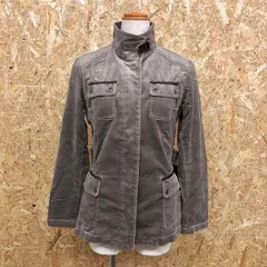 【中古】[印象B] MK MICHEL KLEIN エムケー ミッシェルクラン レディース 38 グレーブラウン系 ベルテッドジャケット フライフロント ボタン留め 長袖のサムネイル