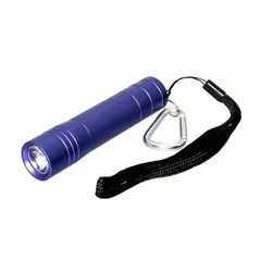 【新品】 エルパ(ELPA) LEDカラーアルミライト バイオレット 紫 小型 軽量 懐中電灯 明るい 乾電池式 単4形電池×1本使用 防水 IPX4 防災 災害 停電 アウトドア キャンプ 散歩 子供用 携帯用 ストラップ付 DOP-EP302(V) 1