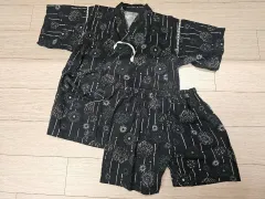 キッズ 炎 浴衣 ジンベエ 100