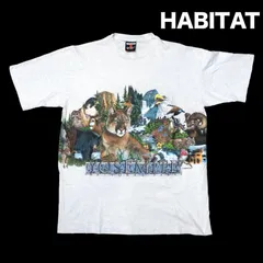 90's USA製 HABITAT 両面アニマルプリントTシャツ SIGNAL SPORTS  YOSEMITE ヨセミテ国立公園 スーベニアTee ビンテージ シングルステッチのサムネイル