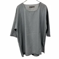 【中古】[印象AB] SENSE OF PLACE センスオブプレイス プルオーバー / チュニック レディース M ヘザーグレー ポリ×レーヨン ロングテール ピンストライプ ７分袖のサムネイル