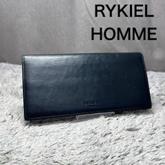 RYKIEL HOMME リキエルオム 長財布 レザー ブラック 型押しロゴのサムネイル