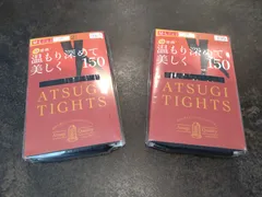 アツギ ATSUGI TIGHTS 黒タイツ 150デニール M-L 2個セット