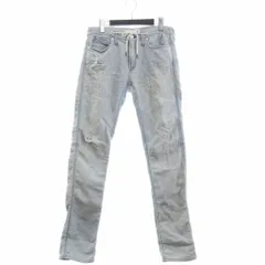 ジミータバニティ JIMMY TAVERNITI Blackie デニムパンツ ジーンズ ダメージ リペア加工 コットン 81261014 水色 29のサムネイル