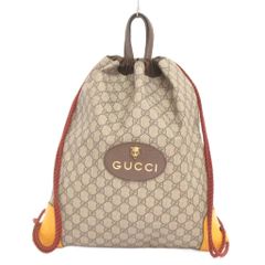 구찌 GUCCI GG 스프림 타이거 배낭 데이 팩 건착 473872 베이지 가방