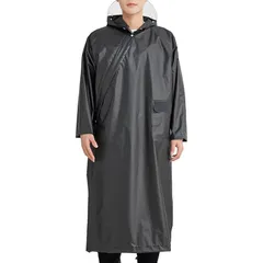 【新品】 [cozycube] レインコート 自転車用 雨合羽 通勤 通学 リュック対応 二重透明レインバイザー付き 斜め防水ファスナー 軽量 レディース メンズ 防風防水 大人 男女兼用 かっぱ 梅雨対策 インポンチョ レインウェア (JP, アルファベ 1