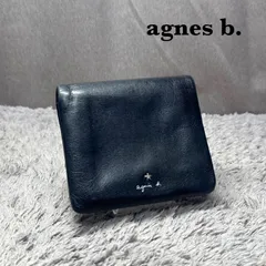 agnes b. アニエスベー 二つ折り財布 レザー ブラック L字ファスナーのサムネイル