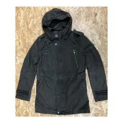 【中古】[印象B] MONSIEUR NICOLE ムッシュニコル メンズ サイズ46 カーキ ミリタリーパーカー 若干薄手 ミリタリーテイスト 無地 長袖ライナー付きのサムネイル