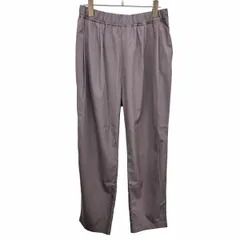 【中古】[印象A] tk.TAKEO KIKUCHI ティーケータケオキクチ パンツ メンズ M グレーパープルネイビー系 ポリなど 僅かにストレッチ ファスナーなど無し 2タック 薄手 テーパード 無地 メッシュポケット 春夏のサムネイル