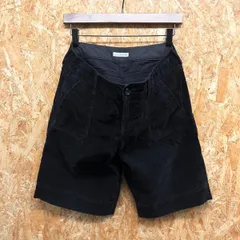 【中古】[印象BC] a.v.v standard アーヴェヴェ レディース 32 ブラック 黒 綿×ポリウレタン ベロアショートパンツ ストレッチハーフパンツ 無地のサムネイル