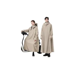 【新品】 [LOOPO] レディース レインコート 自転車 ロング 防水 防雨手袋 収納袋付き 梅雨対策 男女兼用 大きいサイズ バイクポンチョ 原付ポンチョ リュックにも対応 雨具 軽量 メンズレインコート 通勤 超防水 防風 おしゃれ (M（身長150