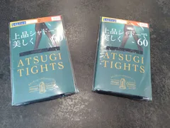 アツギ ATSUGI TIGHTS 黒タイツ 60デニール L-LL 2個セット