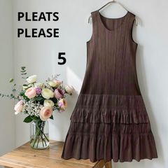 PLEATS PLEASE】ワンピース サイズ2 イッセイミヤケ - メルカリ