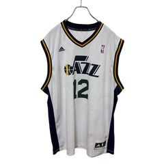 725☆アディダス☆NBAユタジャズ☆タンクトップ☆チームロゴプリント 