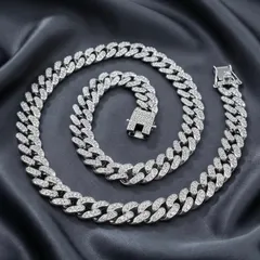 送料無料 喜平ネックレス 60cm 50cm 45cm 幅13mm 喜平チェーン マイアミキューバン シルバー ネックレスチェーン キューバンリンク ブリンブリン HIPHOP ヒップホップ B系 ラッパー ストリート 韓国ファッション トレンド