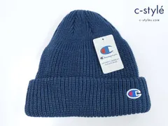 P795 [未使用品] Champion チャンピオン ニットキャップ 57-59cm ネイビー 492-0072 | ★