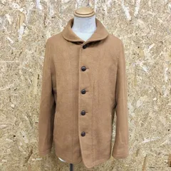 古着 BACK NUMBER バックナンバー L メンズ(レディース？) メルトンコート 裏地付き ラウンドカラー ボタン留め 長袖 - キャメルブラウン系