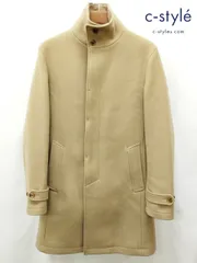 C324 [人気] junhashimoto ジュンハシモト コート 4 ベージュ系 スタンドカラー 日本製 STAND COLLAR COAT 1011920014 | ★