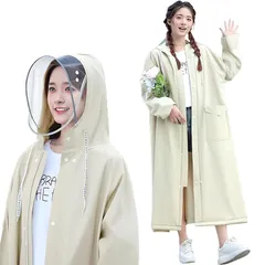 【新品】 [sboxwaku] レインコート 自転車 【2026新設計 二重透明レインバイザー付き】 レディース リュック対応 カッパ ポンチョ かっぱ レインポンチョ EVA軽量 フェスレインコート クリア視野 バイク 通学 通勤