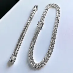 送料無料 【セット商品】 喜平ネックレス 60cm 50cm 45cm 喜平ブレスレット 20cm 幅13mm シルバー マイアミキューバン 喜平チェーン ネックレスチェーン ブリンブリン HIPHOP ヒップホップ ストリート
