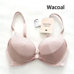 【新品】Wacoal   リボンブラ　定価7,700円　2024年製　ブラジャー　E65　ピンクベージュ　送料込み  6463914