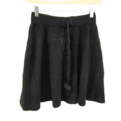 ランバンオンブルー ニットスカート ウール混 ボトムス レディース 38サイズ ブラック LANVIN en Bleuのサムネイル