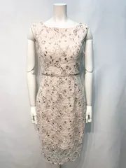 2567 GINZA COUTURE ERUKEI エルケイ キャバクラ ドレス 総レース 刺繍フラワー ノースリーブ ミディ キャバドレス 4サイズ