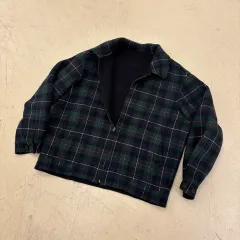 ヴィンテージ CHECK リバーシブル ウールジャケット