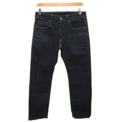 ジースターロウ G-Star RAW 3301 STRAIGHT デニムパンツ ジーンズ ストレート ボタンフライ W30 L32 インディゴ ■IBO90