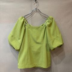LAGUNAMOON ラグナムーン バックリボンボリュームスリーブブラウス 