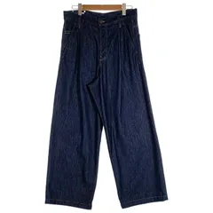 DRIES VAN NOTEN ドリスヴァンノッテン タック デニム ワイドパンツ インディゴ Size 31のサムネイル