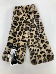 AZUL by MOUSSY アズールバイマウジー マフラー FREE ベージュ フェイクファー レオパード柄
