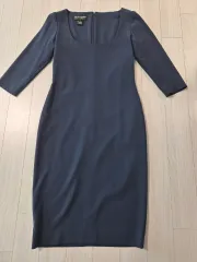 ラルフローレン コレクション 正規品 ネイビー スクエアネック 7分袖 ONE PIECE