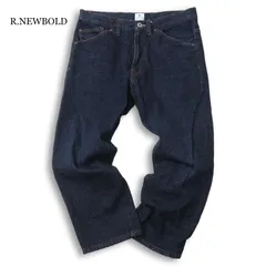R.NEWBOLD ポールスミス 通年 ネップ インディゴ★ アンクル ストレート デニム パンツ ジーンズ Sz.M メンズのサムネイル