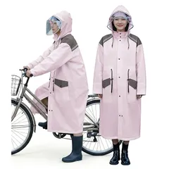【新品】 [Issufel] レインコート 自転車 リュック対応【二重透明レインバイザー・超軽量・反射テープ】 レインコート レディース メンズ カッパ 自転車 レインポンチョ レインウェア 防風防水 豪雨対応 通勤通学 男女兼用 高校生 雨具 収納袋付き 1