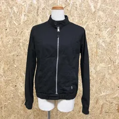 【中古】[印象B] X-girl エックスガール レディース 2 ブラック×グレー 綿100%(裏側：ポリ100%) リバーシブルジャケット 長袖 ジップ留め バンドカラーのサムネイル