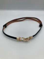 ベルト ブラック 合成皮革/人工皮革 メタル