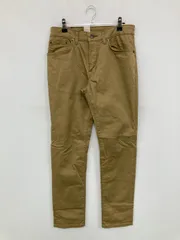 EDWIN エドウィン チノパンツ 29 ベージュ フルレングス コットン ストレッチ 合成皮革/人工皮革 無地 スタンダード テーパード レギュラー