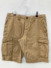 GAP ギャップ カーゴパンツ 30 ベージュ コットン ショート・ひざ上丈 無地 スタンダード ストレート レギュラー