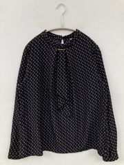 mina perhonen 刺繍 五分袖 ブラウス ネイビー サニーホール - メルカリ