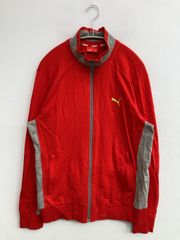 PUMA トラックジャケット XL レッド グレー - メルカリ