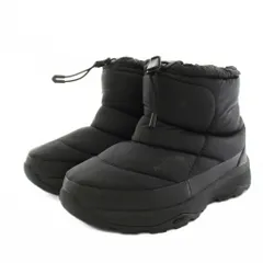 ザノースフェイス THE NORTH FACE ヌプシブーツ Nuptse Bootie ショートブーツ ナイロン ビブラムソール US6.0 黒 ブラック 8051729N3X /YT
